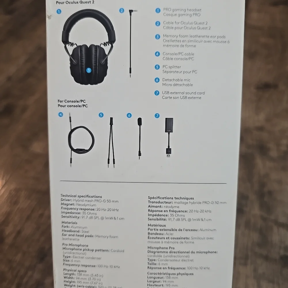 Logitech pro headphones for Oculus quest 2